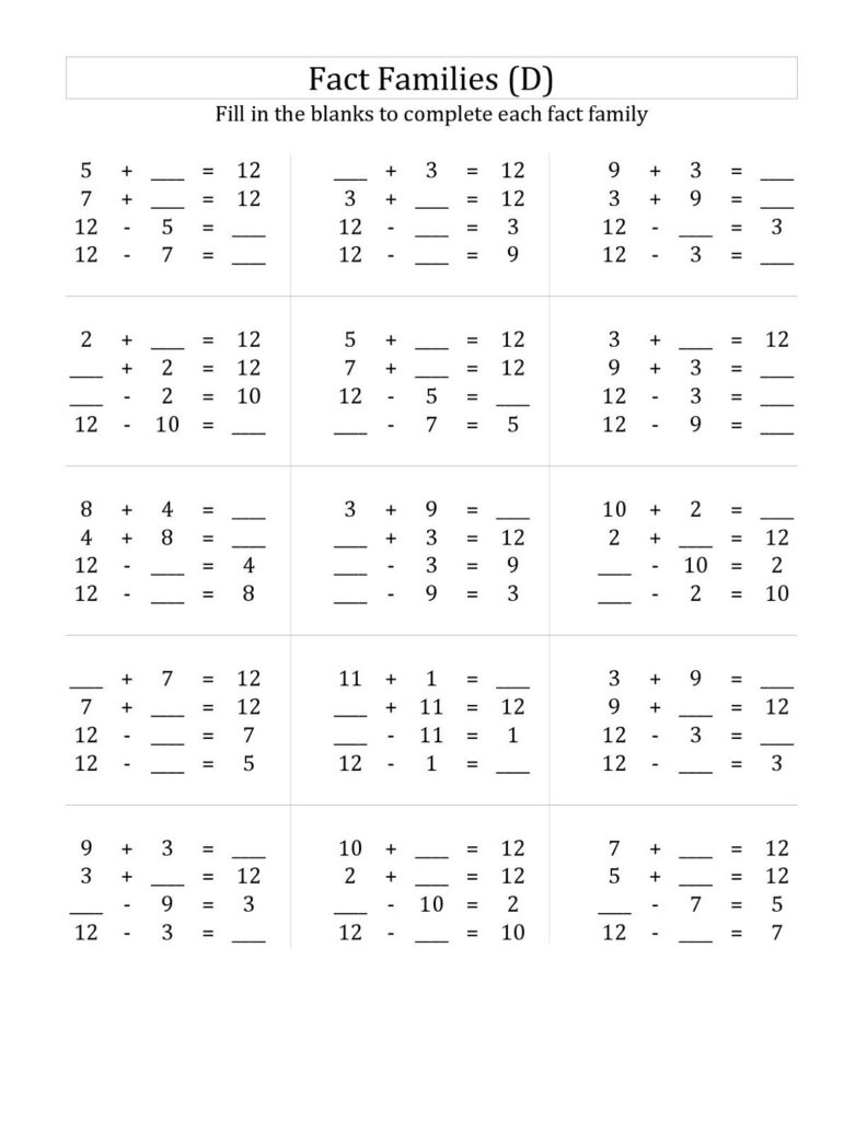 Fun Math Fact Practice Worksheets – math fact practice worksheets for daily Fun Math Fact Practice Worksheets - math fact practice worksheets for daily