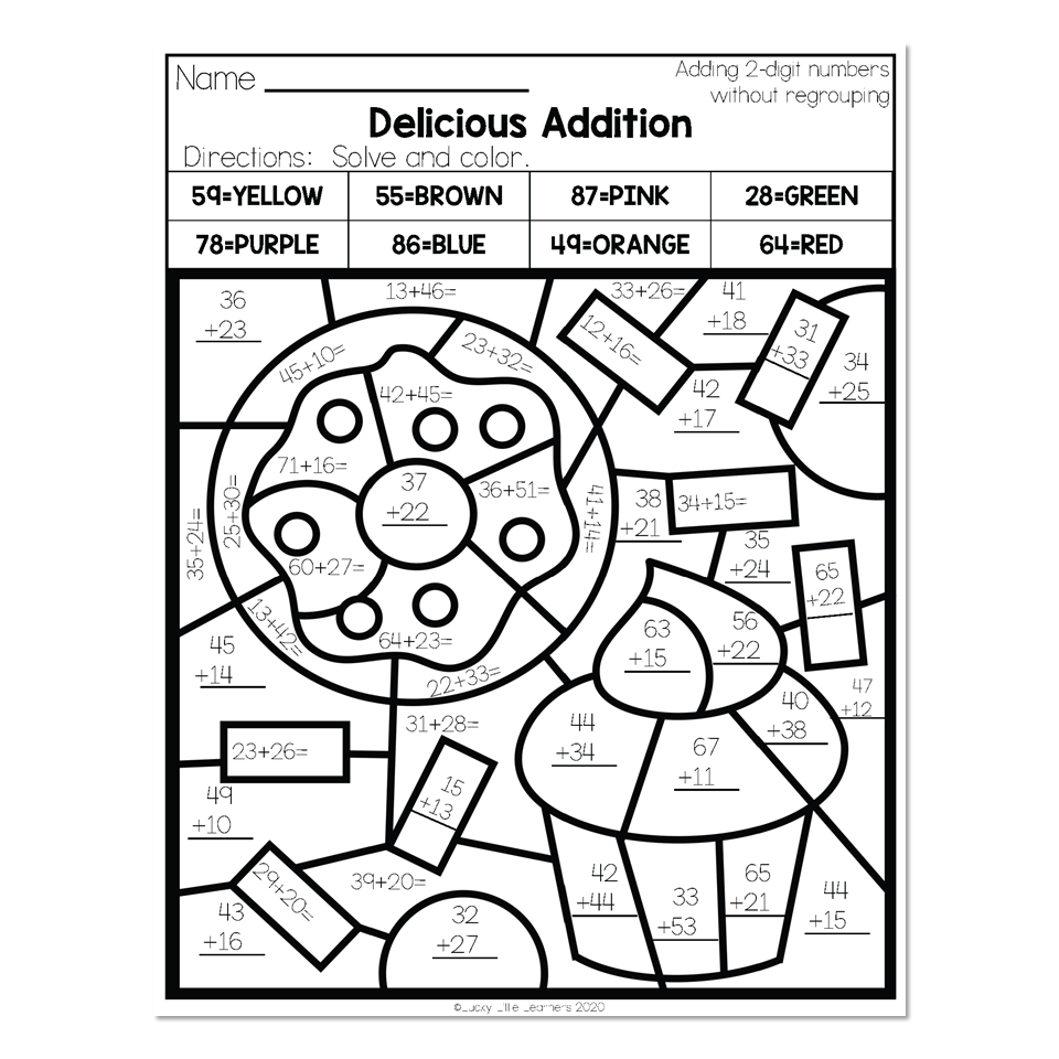 Fun Math Worksheets Grade 2 – 2nd grade math worksheets 2 digit addition without regrouping delicious addition 3 Fun Math Worksheets Grade 2 - 2nd grade math worksheets 2 digit addition without regrouping delicious addition 3