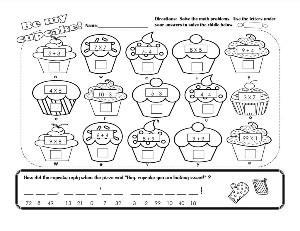 Fun Worksheets For Grade 2 Math - free fun math worksheets 2