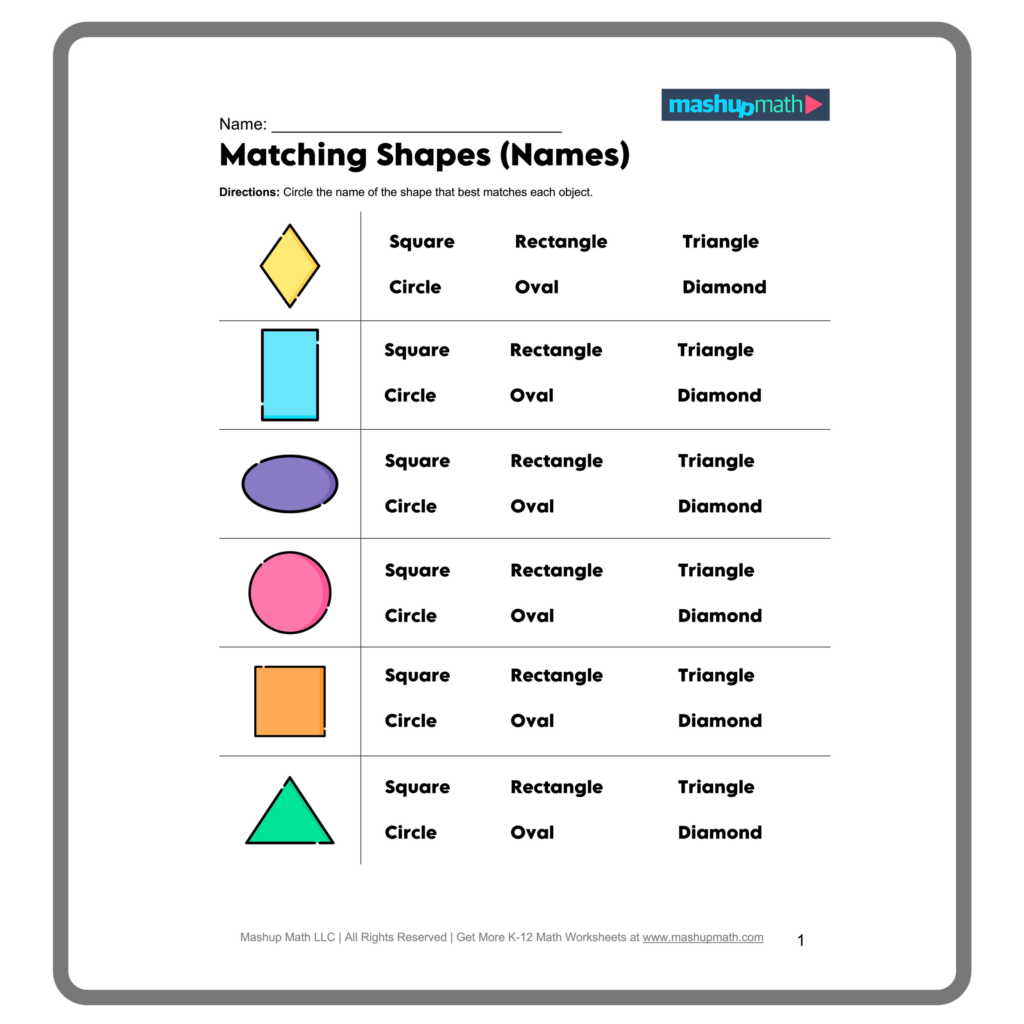 Get Into Shape Math Worksheet – shapes worksheets Get Into Shape Math Worksheet - shapes worksheets