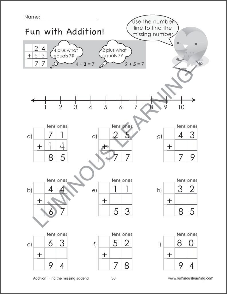 Grade 2 Advanced Math Worksheets - addition worksheets grade 2