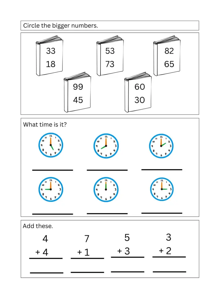 Grade 2 Assessment Test Worksheets Math – math assessment worksheets for 4 to 5 year kids printable test 2 Grade 2 Assessment Test Worksheets Math - math assessment worksheets for 4 to 5 year kids printable test 2