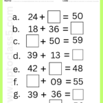 Grade 2 Math Activity Sheets