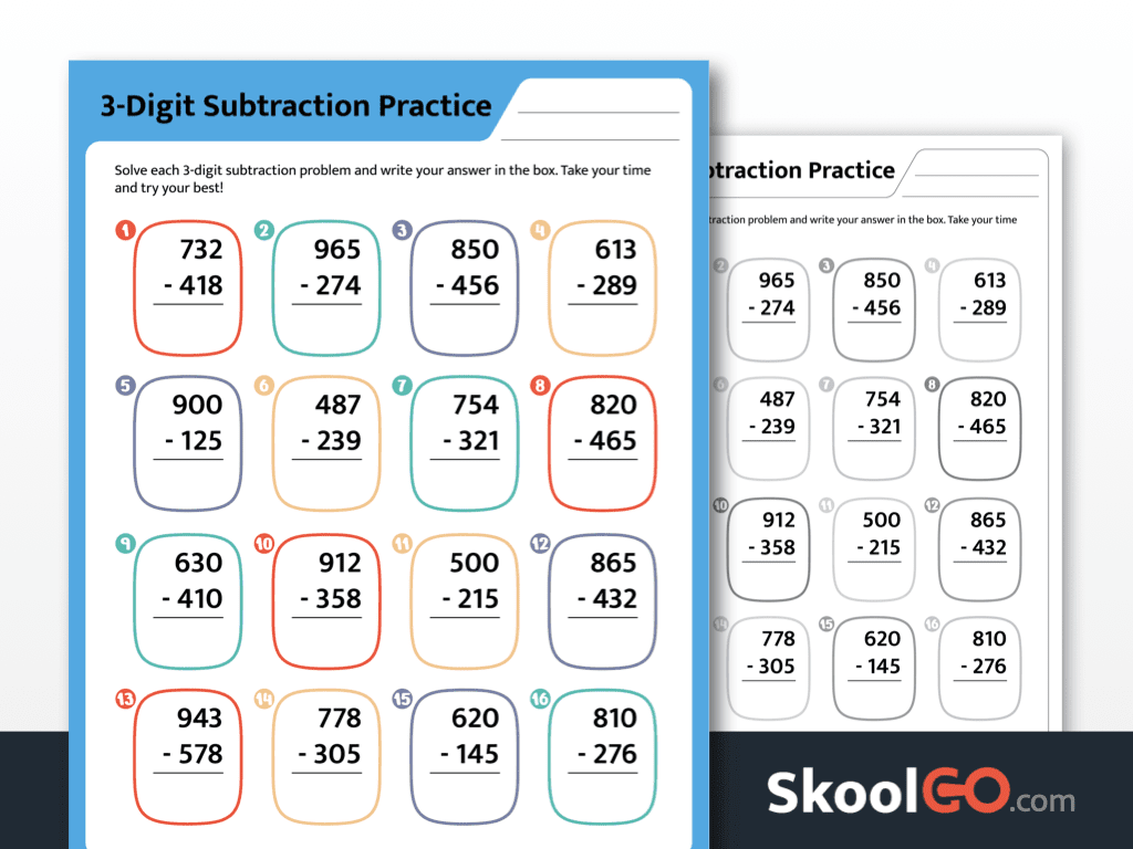 Grade 2 Math Review Worksheets - page