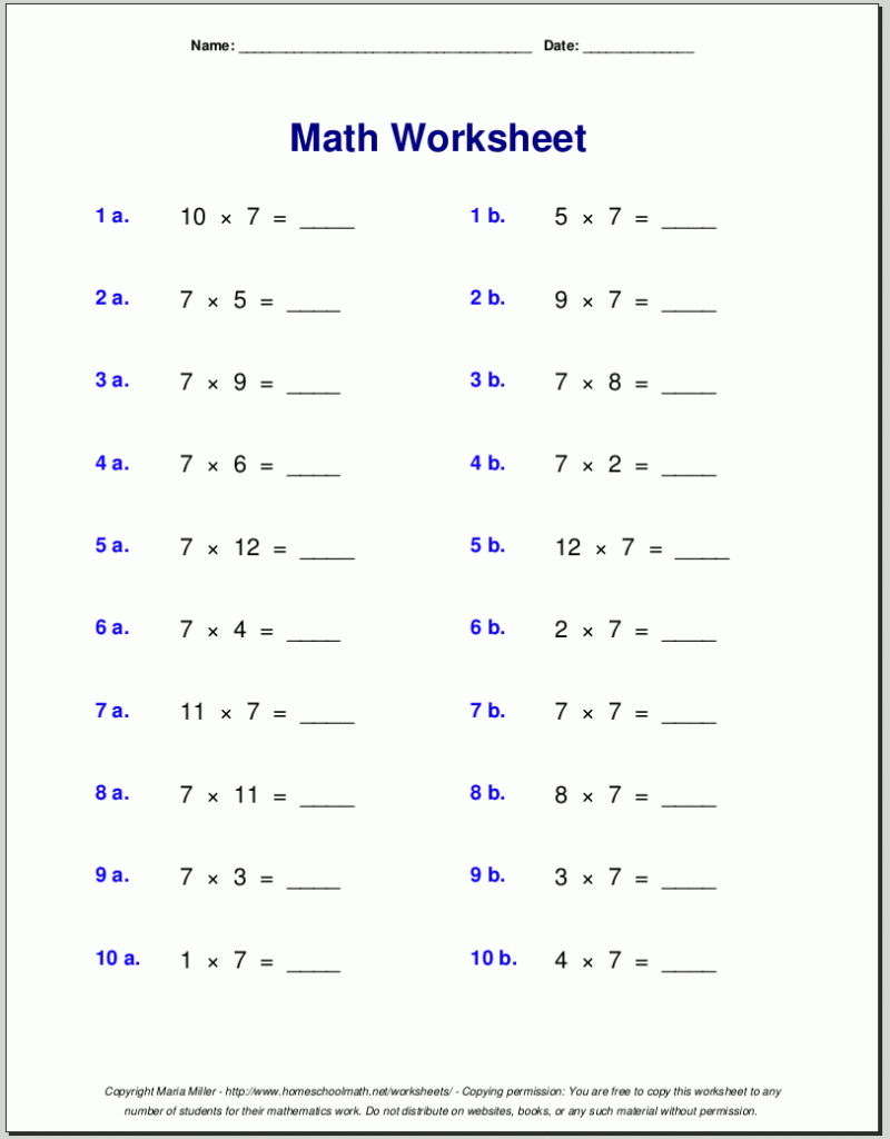 Grade 7 Math Worksheets Free Printable – Printable Math Worksheets Grade 7 Math Worksheets Free Printable - Printable Math Worksheets