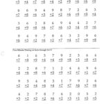 Homework Assignment Sheets For Math Elementary School