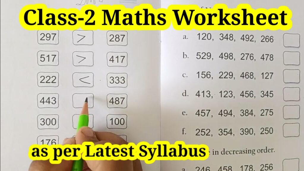 Icse Class 2 Maths Worksheets - watch