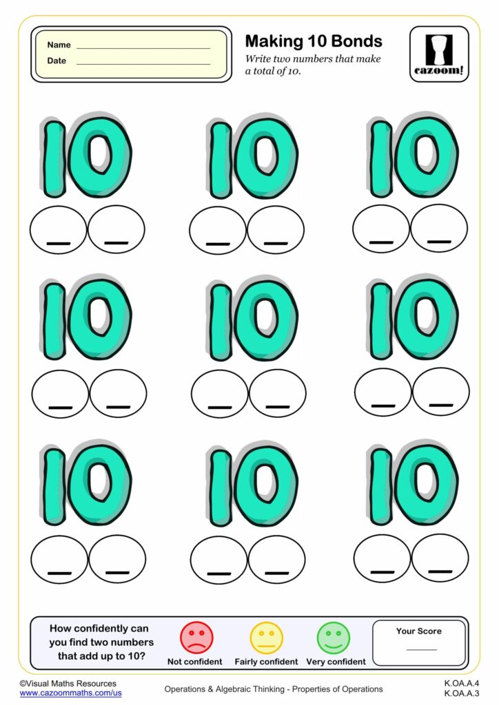 K-12 Math Worksheets.Con - k.oa.a.4 worksheets