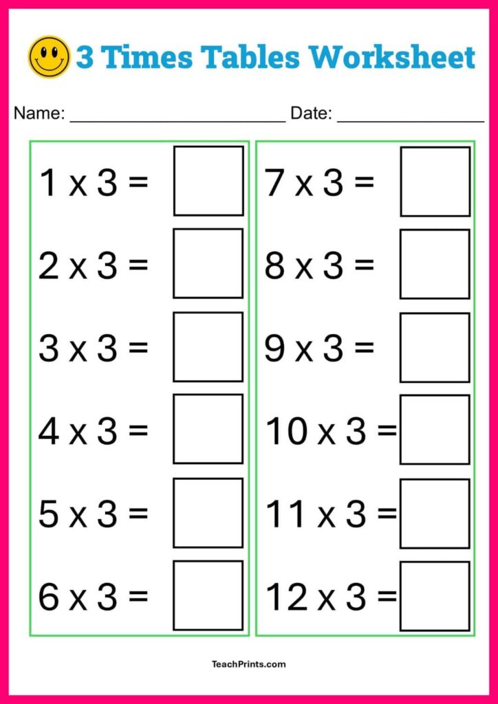 Level 3 Maths Worksheets Free - multiplication worksheets