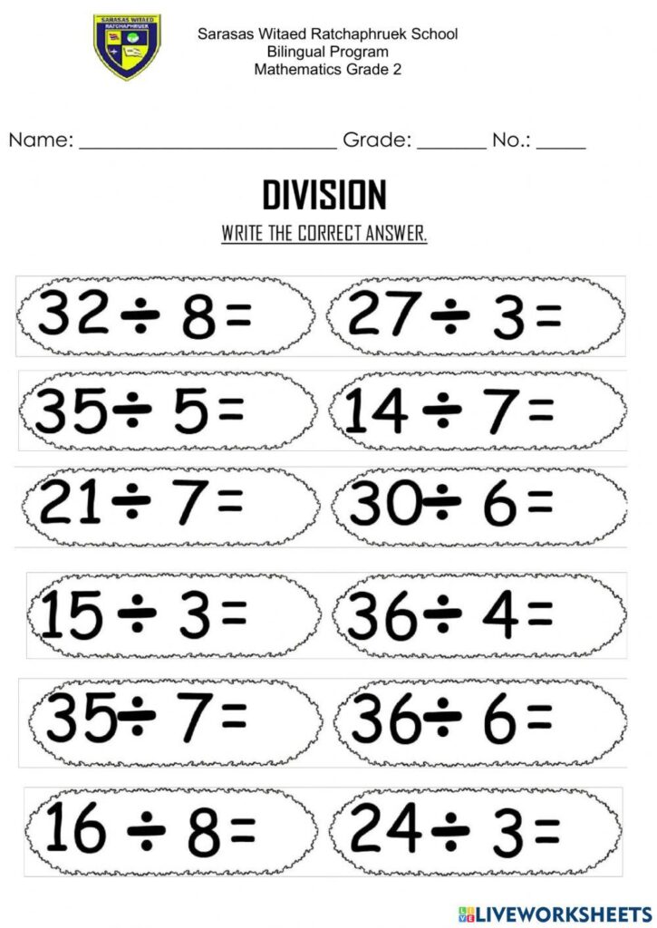 Live Worksheet Math Grade 2 – node Live Worksheet Math Grade 2 - node