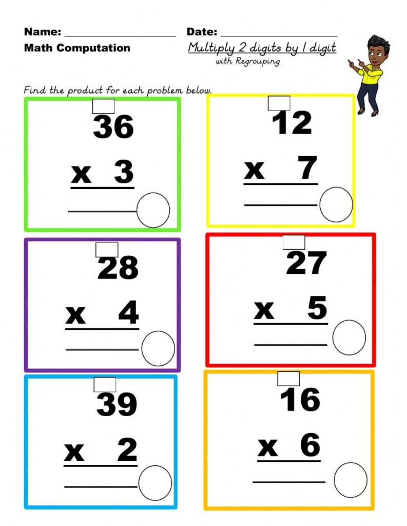 Live Worksheets Multiplication Grade 2 - Printable Worksheets