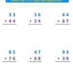 Math 2 Digit By 2 Digit Multiplication Worksheets