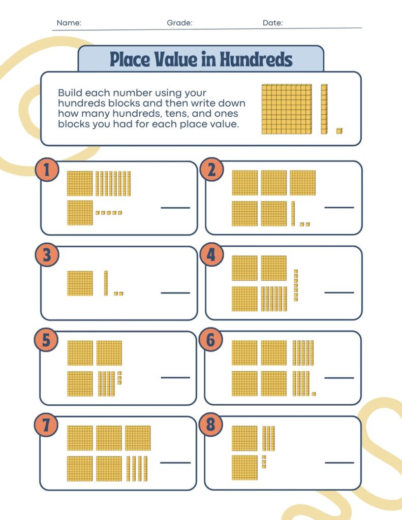 Math Activity Sheet For Grade 2 - 2nd grade math
