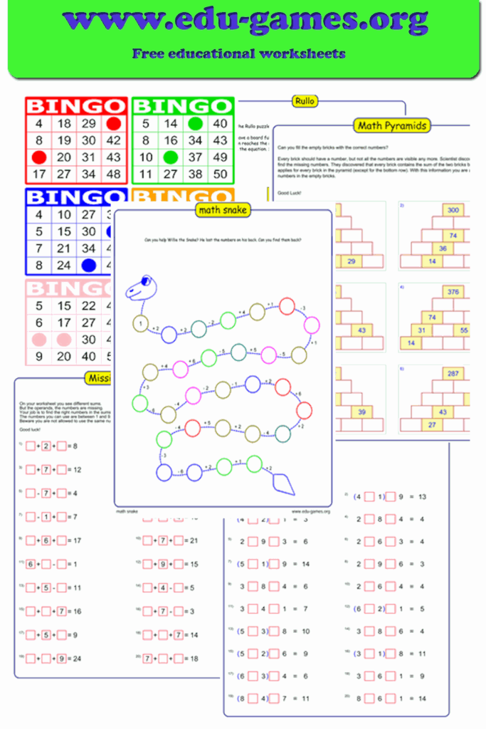 Math Activity Sheets For 2nd Grade - games worksheets