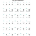 Math Double Digit Multiplication Worksheets
