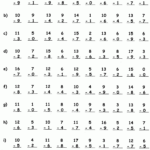 Math Drill Worksheets 100 Problems
