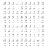 Math Drill Worksheets Basic Operations