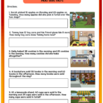 Math Masters Word Problem Work Sheets