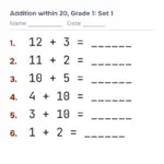 Math Problems Worksheets To Print
