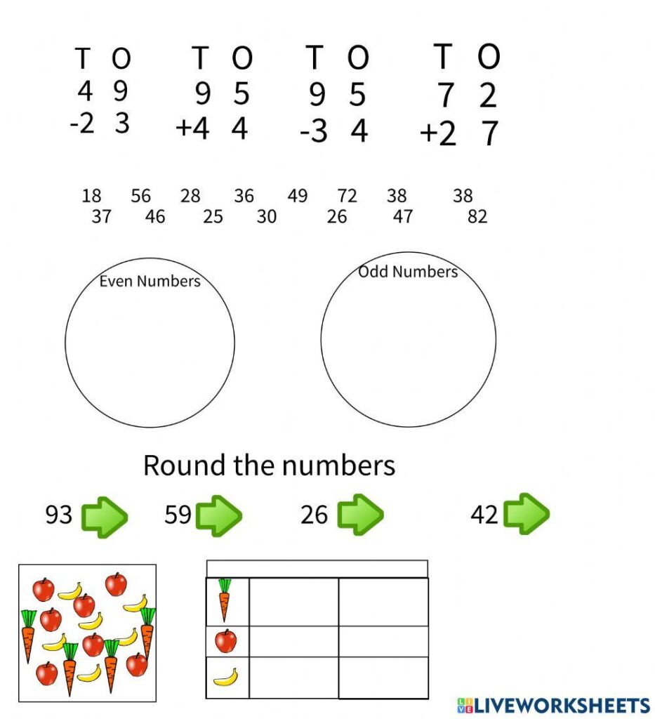 Math revision online activity for grade 2 | Live Worksheets Math revision online activity for grade 2 | Live Worksheets
