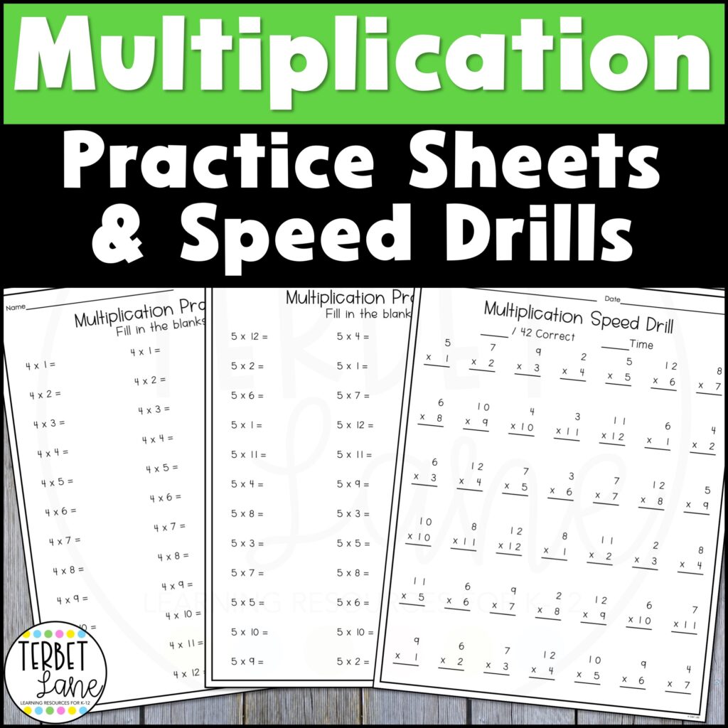 Math Speed Drills Worksheets 2nd Grade - Multiplication Facts Worksheets - Terbet Lane - Worksheets Library