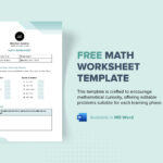 Math Work Sheet Text Format