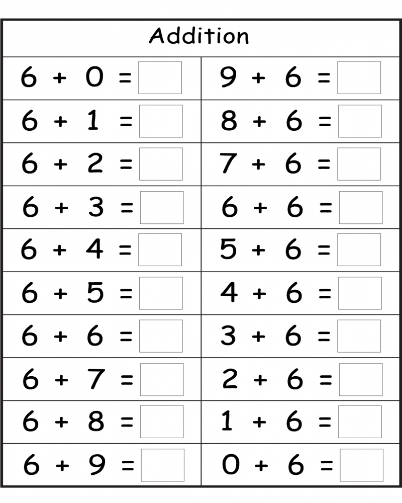 Math Work Sheets To Print For Free - Math Free Printable Worksheets