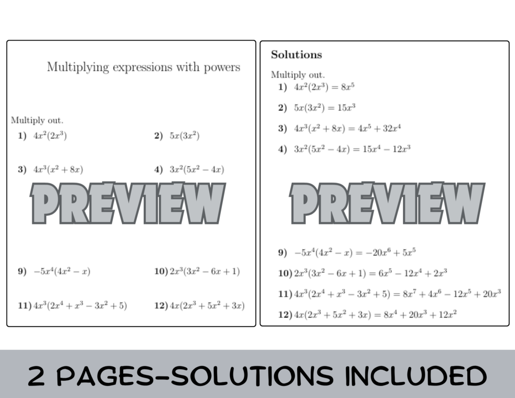 Math Worksheet Practice And Homework – Multiplying Monomials and Polynomials Algebra Practice Worksheet … Math Worksheet Practice And Homework - Multiplying Monomials and Polynomials Algebra Practice Worksheet ...