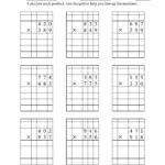 Math Worksheets 3 Digit Multiplication
