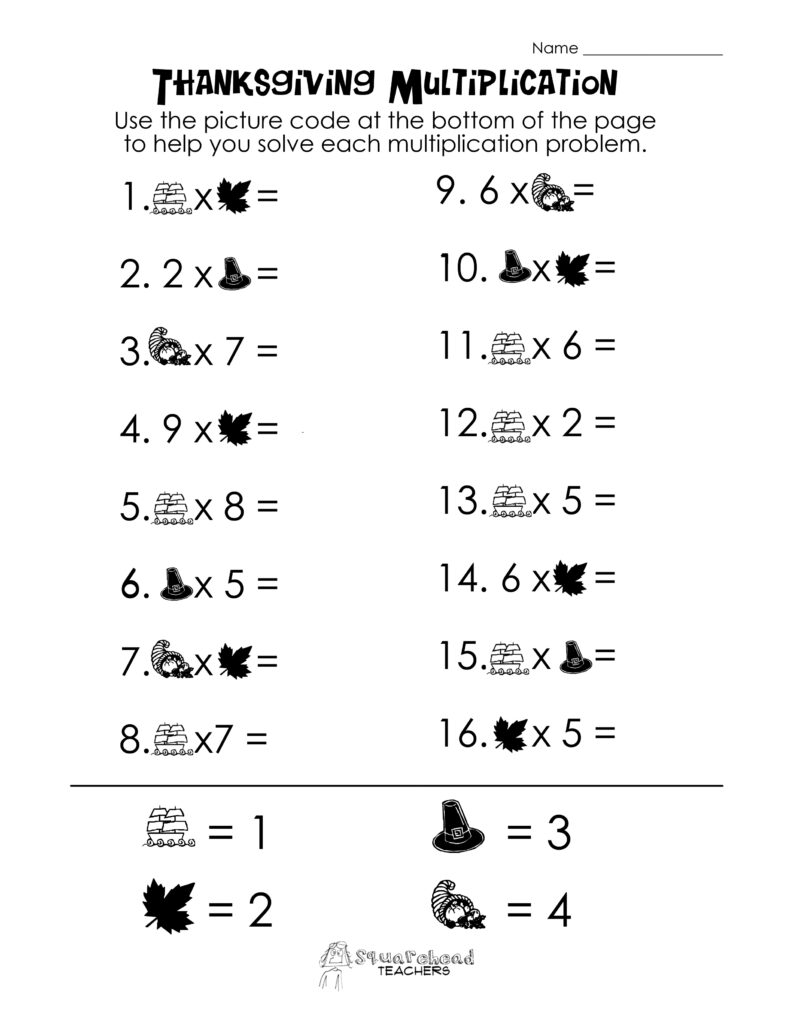 Math Worksheets For 6th Grade – thanksgiving picture math free worksheets Math Worksheets For 6th Grade - thanksgiving picture math free worksheets