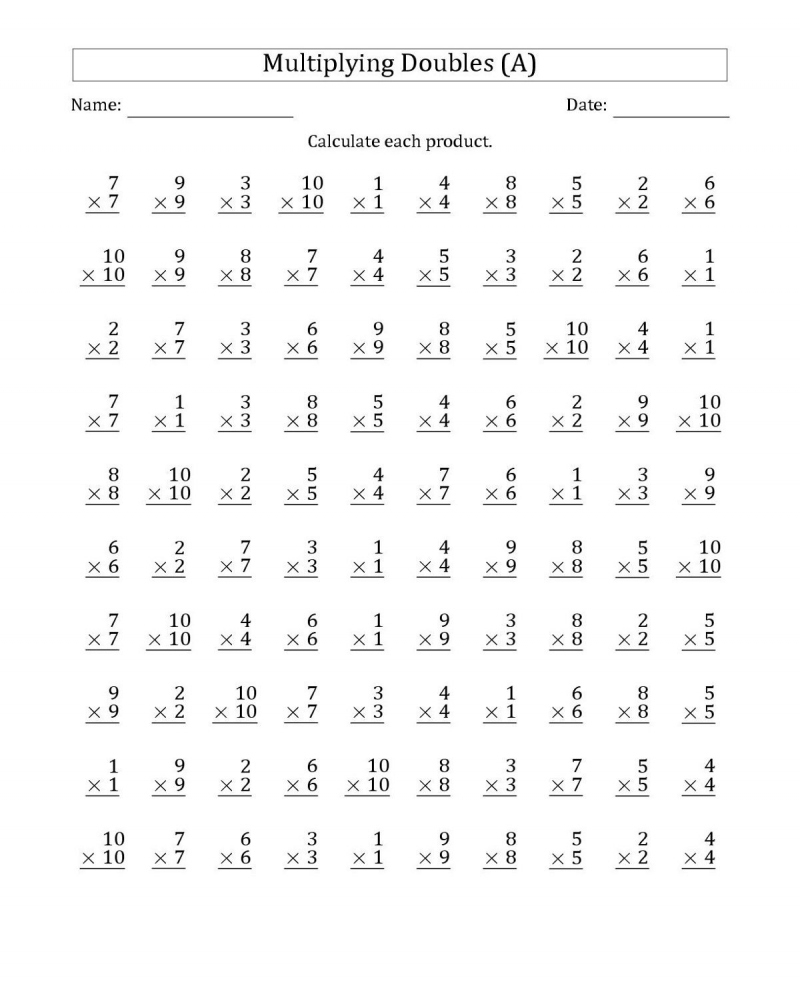 Math Worksheets For 6th Grade Multiplication - 6th Grade Math Worksheets Assessmentts Printable – Math Worksheets ...