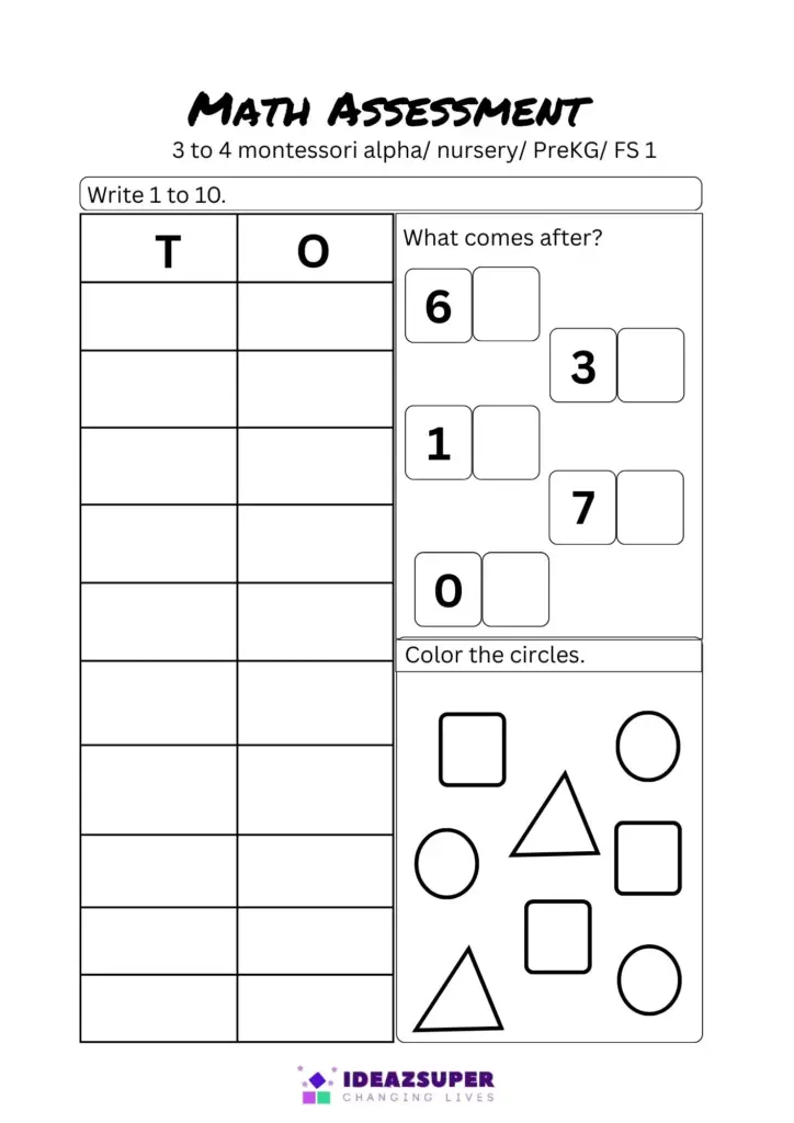 Math Worksheets for All Ages