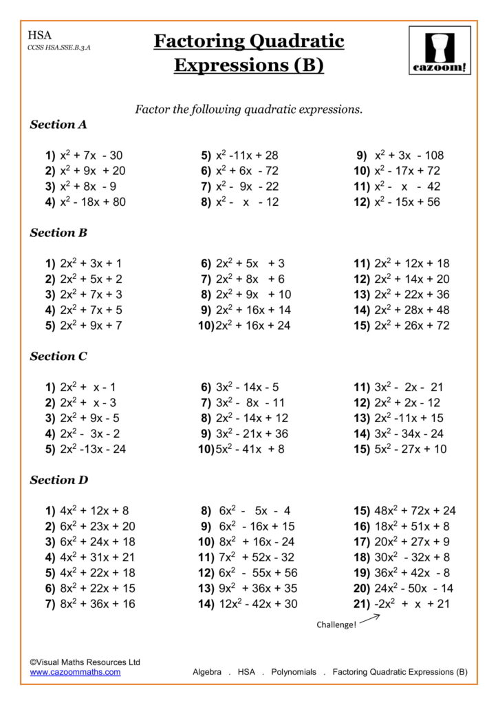 Math Worksheets for All Grades