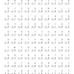 Math Worksheets For Multiplication Facts
