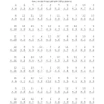 Math Worksheets Multiplication Free Printable