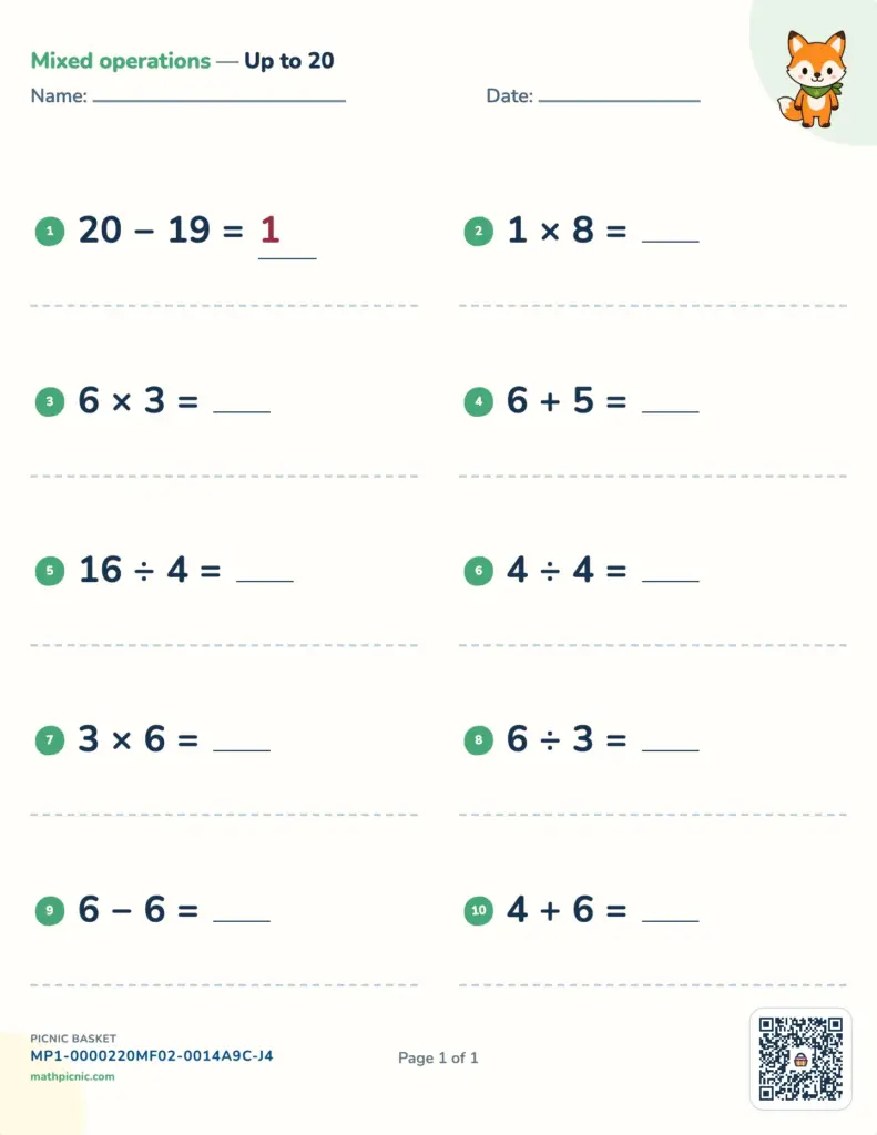Math Worksheets to Do Online