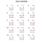 Math Worksheets With Answer Sheet