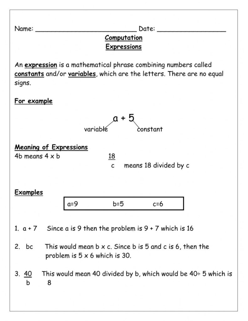Mathematical Expressions Worksheet 3rd Grade – Math Expressions 3rd Grade Worksheets – 3rd Grade Math Worksheets Mathematical Expressions Worksheet 3rd Grade - Math Expressions 3rd Grade Worksheets - 3rd Grade Math Worksheets