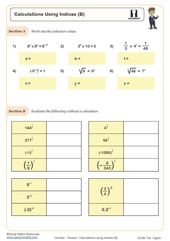 Maths Basic Skills Worksheets Ks4 - KS4 Maths Worksheets - Printable Maths Worksheets KS4 | Cazoom Maths