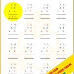 Maths Multiplication Worksheet For Class 3