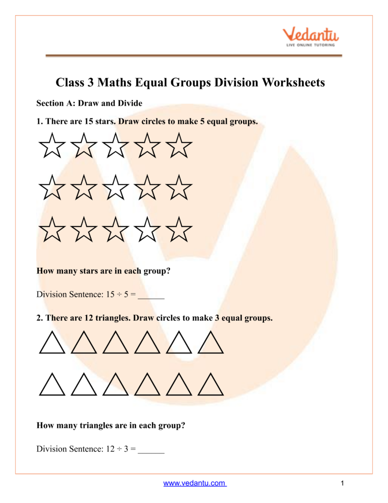 Maths Practice Worksheets for Class 3