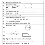 Maths Questions For 8 Year Olds Worksheets