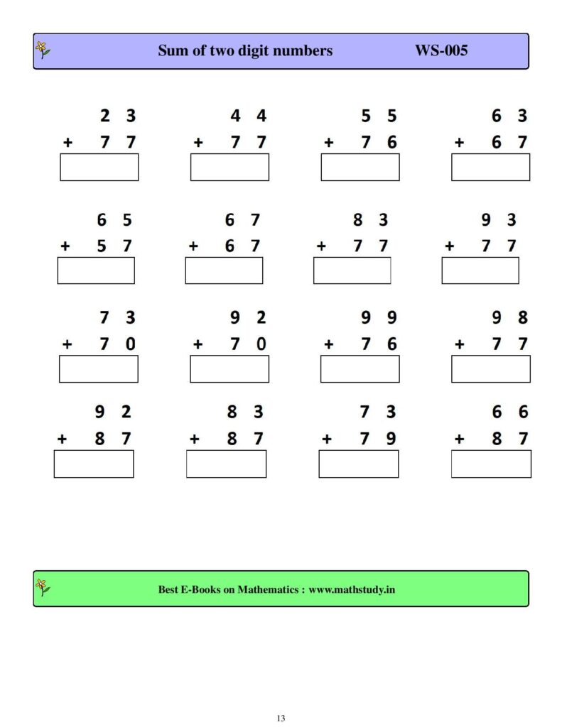 Maths Worksheet For Class 2 - Math Worksheets Printable
