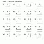 Maths Worksheet For Class 2 Multiplication