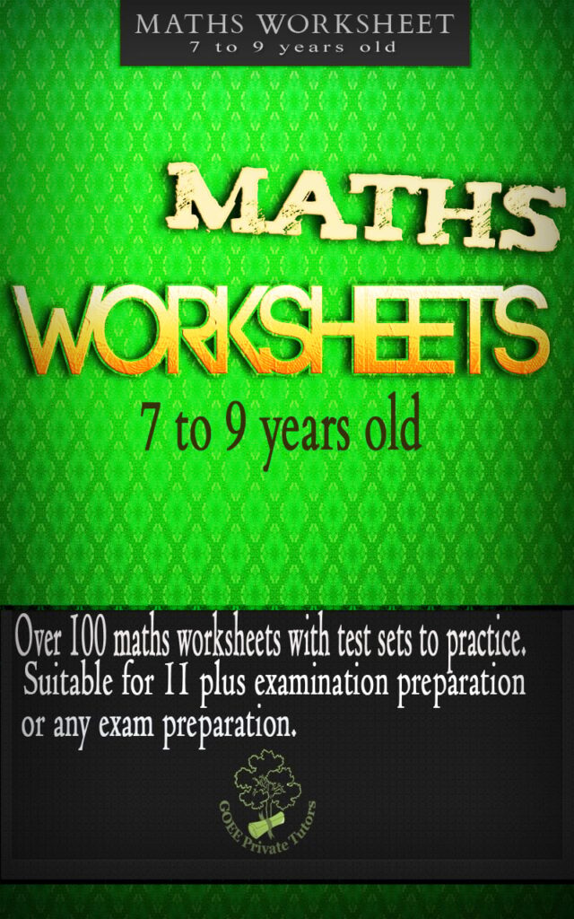 Maths Worksheets for 7 to 9 years old
