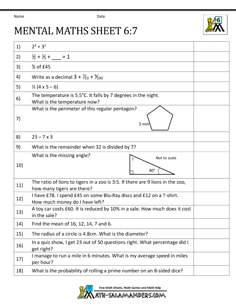 Maths Worksheets For Primary 7 – Worksheets For Grade 7 Math Maths Worksheets For Primary 7 - Worksheets For Grade 7 Math