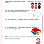 Multi Digit Multiplication Word Problems Worksheets