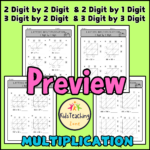 Multi Digit Multiplication Worksheets With Grids