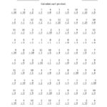 Multiplication 2 3 5 10 Worksheets