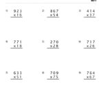 Multiplication 2 And 3 Digit Worksheets